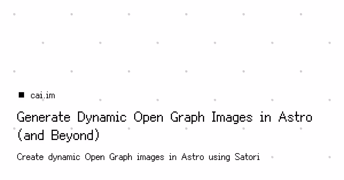OG image generated for this post